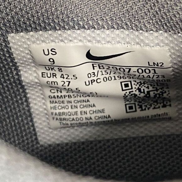 Nike Force Zoom Trout 9 Baseball Cleats Black White FB2907-001 Mens size 9 New - Picture 10 of 10